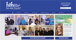 Desktop Screenshot of hornmemorialhospital.org
